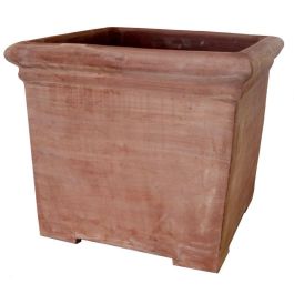 Galestro Terracotta, Quadro con Pied, viereckiger Pflanztopf mit Füßen