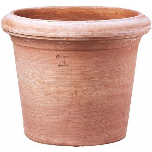 Galestro Terracotta, Cilindro Liscio Montelupo, runder Pflanztopf, Blumentopf, Vase, Zylinder