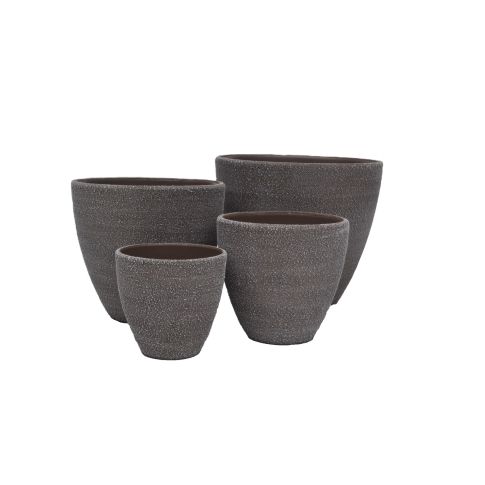 Blumentöpfe Painted - Dusty Taupe - rund - 4 Größen