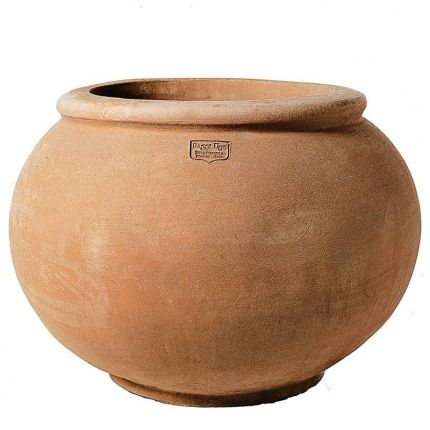 Impruneta Terracotta, Cache-Pot Grande con Orlo, großer runder Pflanztopf mit Rand