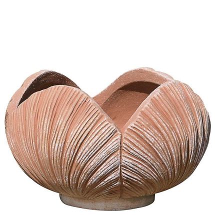 Impruneta Terracotta, Vaso e Foglie, Vase "Blätter", Pflanztopf