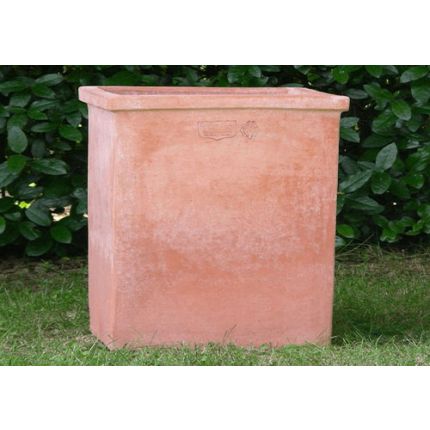 Impruneta Terracotta, Blumenkasten, schlicht, quadratisch