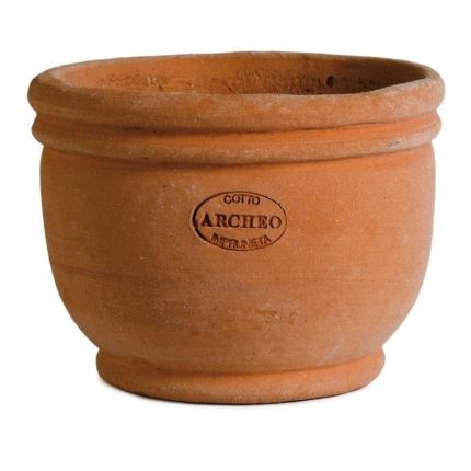 Blumentopf .- Impruneta Terracotta - rund - klein