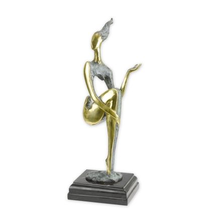 Moderne Bronzefigur weiblicher Akt, A MODERNIST BRONZE SCULPTURE OF A FEMALE NUDE