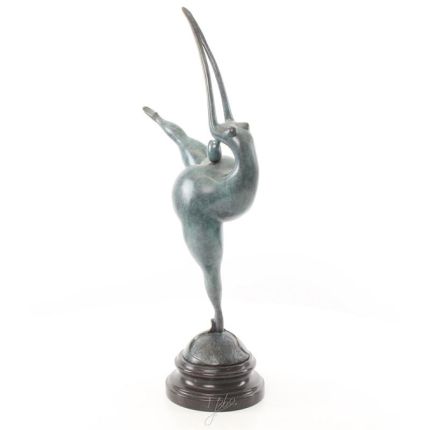 Moderne Bronzefigur Tänzerin, weiblicher Akt, A MODERNIST BRONZE SCULPTURE OF A NUDE FEMALE DANCER