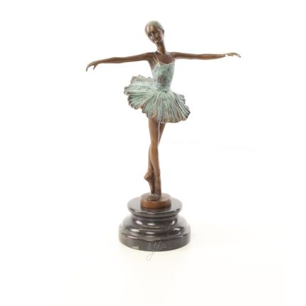 Bronzefigur Ballerina, A BRONZE SCULPTURE OF A BALLERINA