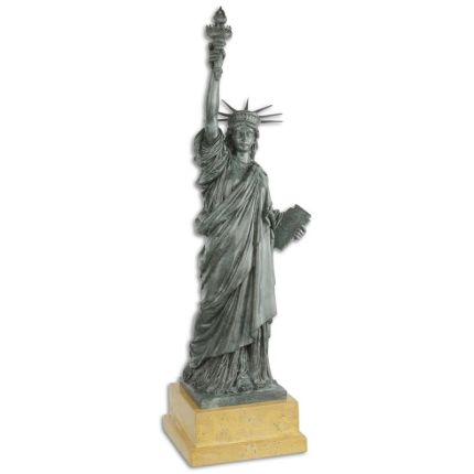 Bronzefigur Freiheitsstatue, A BRONZE SCULPTURE OF THE STATUE OF LIBERTY