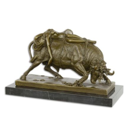 Bronzefigur Stier mit "Europa", A BRONZE SCULPTURE OF EUROPA AND THE BULL