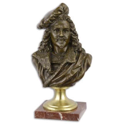 Bronzebüste des Rembrandt, A BRONZE SCULPTURE OF REMBRANDT HARMENSZOON VAN RIJN