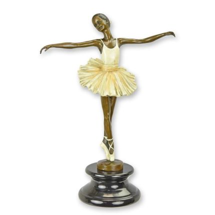 Bronzefigur Ballerina, A BRONZE SCULPTURE OF A BALLERINA