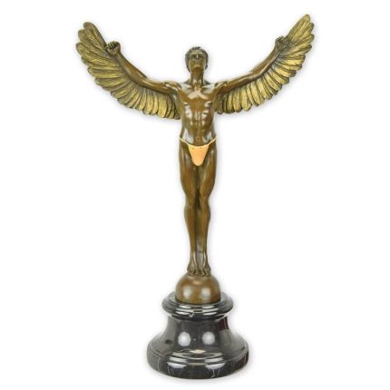 Bronzefigur Ikarus, A BRONZE SCULPTURE OF ICARUS