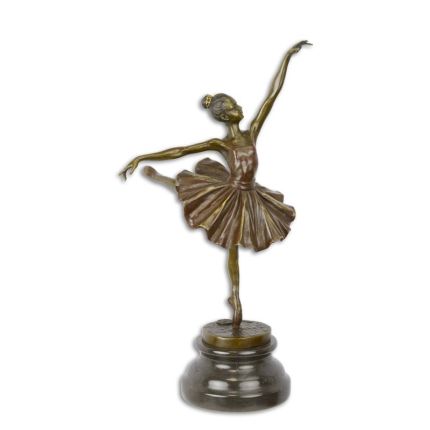 Bronzefigur Ballerina, A BRONZE SCULPTURE OF A BALLERINA