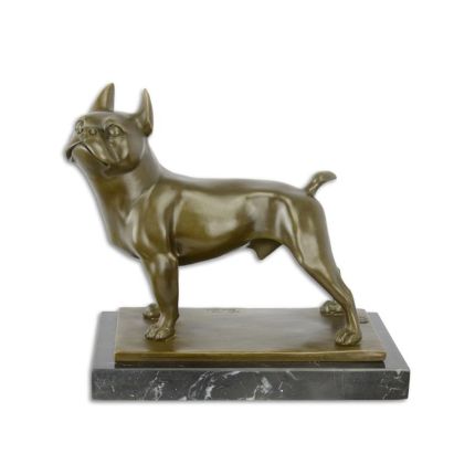 Bronzetierfigur Bulldogge, Hundefigur, A BRONZE SCULPTURE OF A FRENCH BULDOG