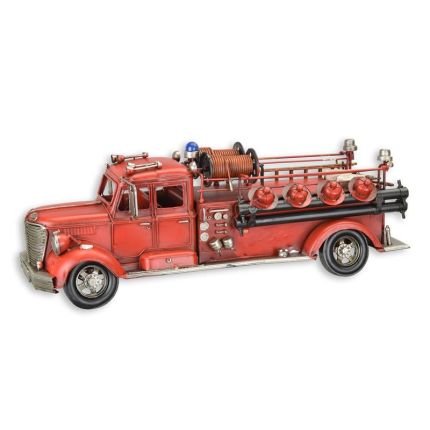 Miniaturmodell Feuerwehrwagen, Zinnblech, A TIN MODEL OF A FIRETRUCK