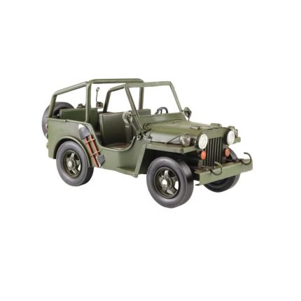 Blechmodel Miniatur-Militärjeep, A TIN MODEL OF A WILLYS MB MILITARY JEEP