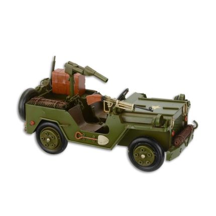 Blechmodel Miniatur-Militärjeep, A TIN MODEL OF A MILITARY JEEP