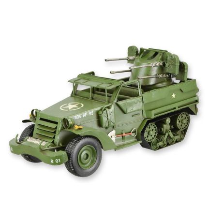 Blechminiatur Militärfahrzeug, Halbkettenfahrzeug, A TIN MODEL OF A HALF-TRACK