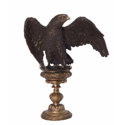 Bronzetierfigur Adler, A BRONZE SCULPTURE OF AN EAGLE