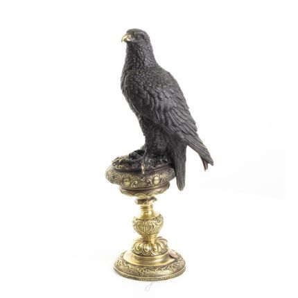 Bronzetierfigur Adler, A BRONZE SCULPTURE OF AN EAGLE