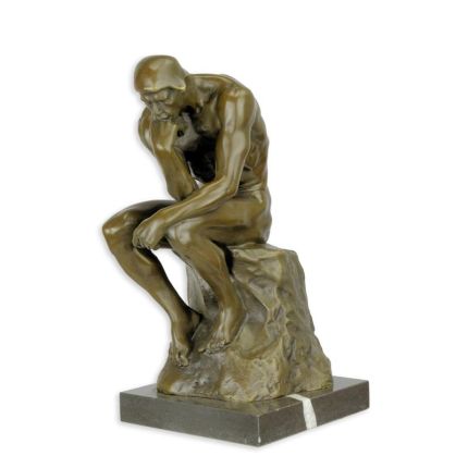 Bronzefigur "Der Denker", A BRONZE SCULPTURE OF THE THINKER