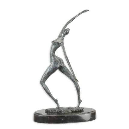 Moderne Bronzefigur weiblicher Akt, A MODERNIST BRONZE SCULPTURE OF A FEMALE NUDE