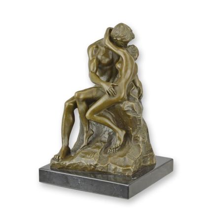 Bronzefigur küssendes Paar, A BRONZE SCULPTURE OF THE KISS