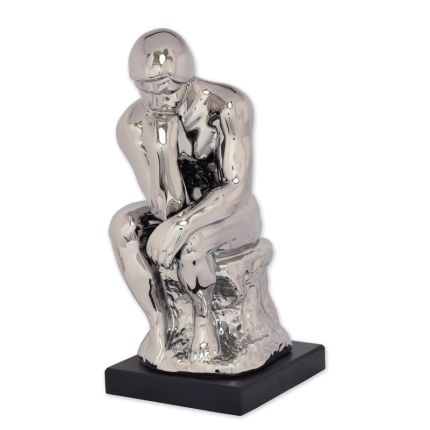 Keramikfigur "Der Denker", A CERAMIC FIGURINE OF THE THINKER