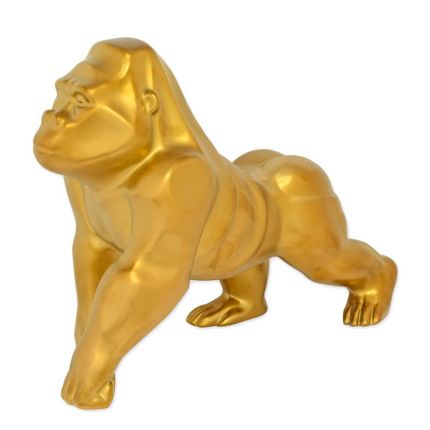 Keramikfigur Gorilla, A CERAMIC FIGURINE OF A GORILLA