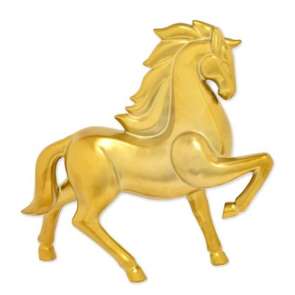 Keramikfigur Hengst, Pferd, A CERAMIC FIGURINE OF A STALLION