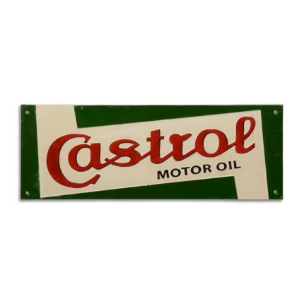 Gusseisenschild, A CAST IRON CASTROL PLAQUE