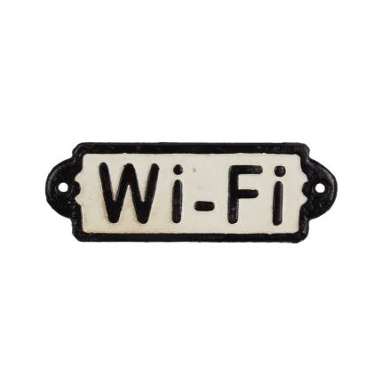 Gusseisenschild, A CAST IRON "WIFI" PLAQUE