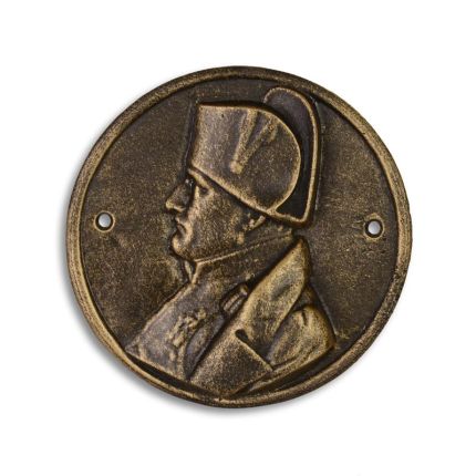 Gusseisen-Wandbild Napoleon, A CAST IRON NAPOLEON PLAQUE