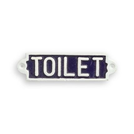 Gusseisen-Schild "Toilette", A CAST IRON "TOILET" PLAQUE