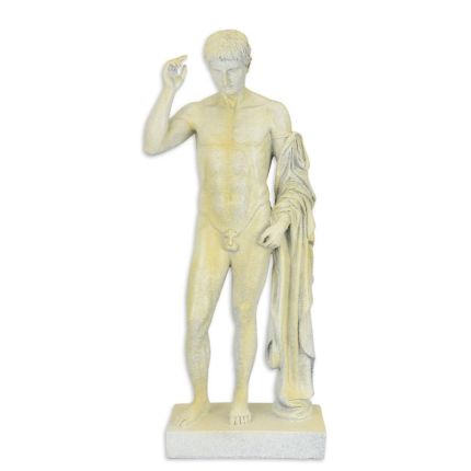 Polyresin-Figur männlicher Akt, A RESIN STATUE OF A MALE NUDE