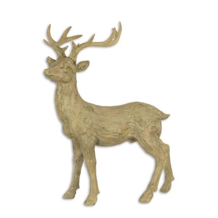 Polyresin-Tierfigur Hirsch, A RESIN SCULPTURE OF A DEER