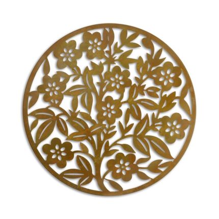 Eisen-Wandbild Blumen, AN IRON FLOWERS WALL DECOR