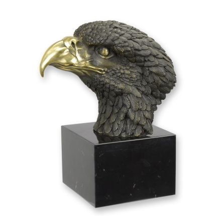 Bronzefigur Adlerkopf, A BRONZE SCULPTURE OF AN EAGLE HEAD