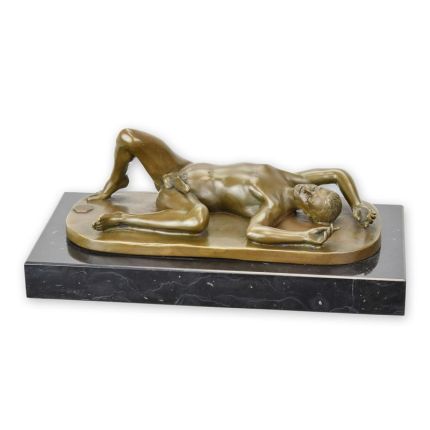 Erotische Bronzefigur, männlicher Akt, AN EROTIC BRONZE SCULPTURE OF A MALE NUDE