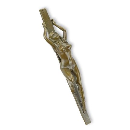 Erotische Bronzefigur, AN EROTIC BRONZE PAPERWEIGHT