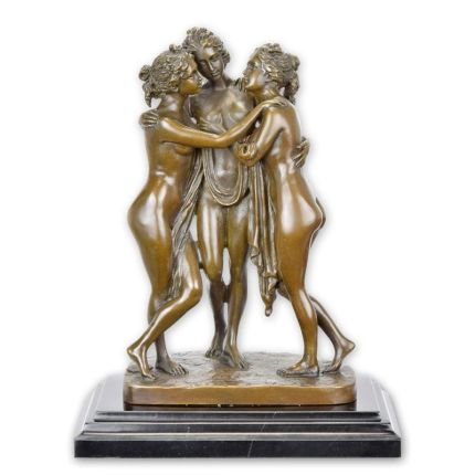 Bronzefigur drei Grazien, A BRONZE SCULPTURE OF THE 3 GRACES