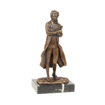 Bronzefigur Schreiber, Dichter, Bürokrat, A BRONZE SCULPTURE OF A WRITER