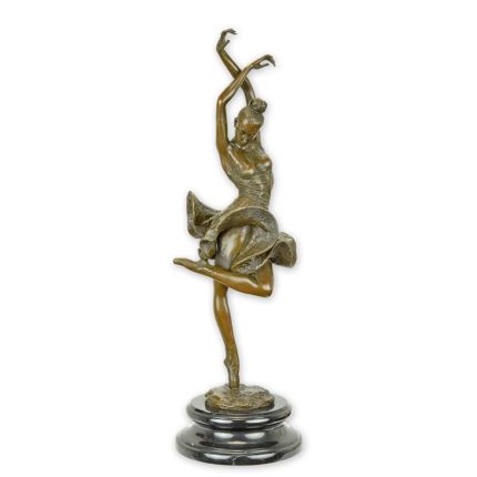 Bronzefigur Ballerina, A BRONZE SCULPTURE OF A BALLERINA