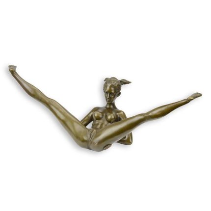 Erotische weibliche Bronzefigur, AN EROTIC BRONZE SCULPTURE OF A FEMALE NUDE