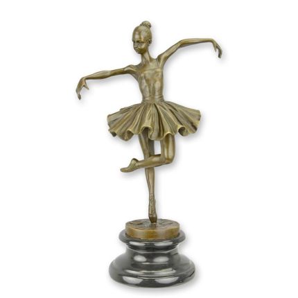 Bronzefigur Ballerina, A BRONZE SCULPTURE OF A BALLERINA