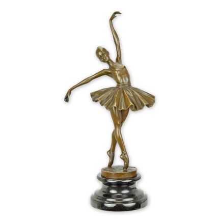 Bronzefigur Ballerina, A BRONZE SCULPTURE OF A BALLERINA