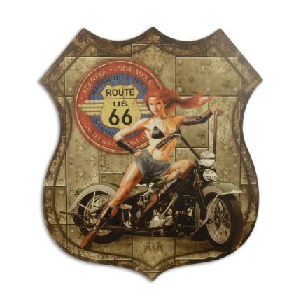 Blechschild, A TIN PLATE - ROUTE 66