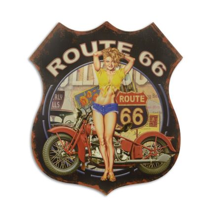 Blechschild, A TIN PLATE - ROUTE 66