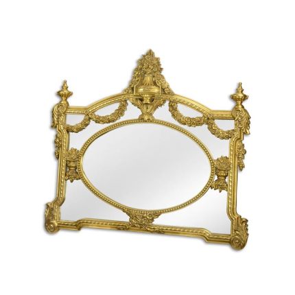 Spiegel mit goldfarbenem Polyresin-Rahmen, AN ORNATE RESIN MIRROR - GOLD