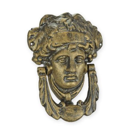 Türklopfer Schutzgöttin Athena aus Gusseisen, A CAST IRON ATHENA DOOR KNOCKER
