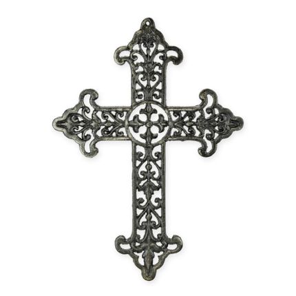 Wandkreuz aus Gusseisen, A CAST IRON CROSS WALL HANGING